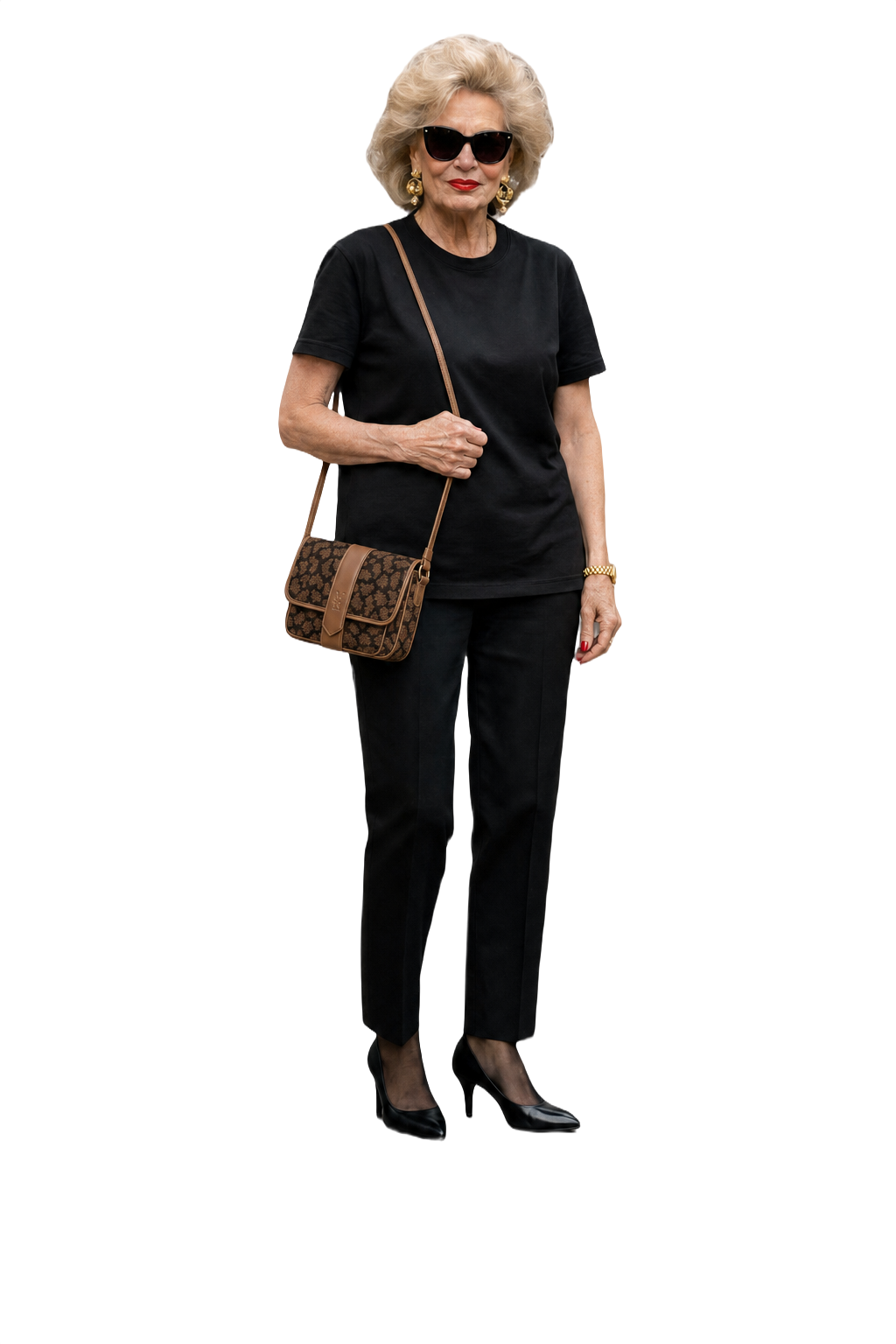 1980s Brown Canvas Bag - Model