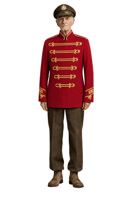 1970s Red Wool Jacket - Model