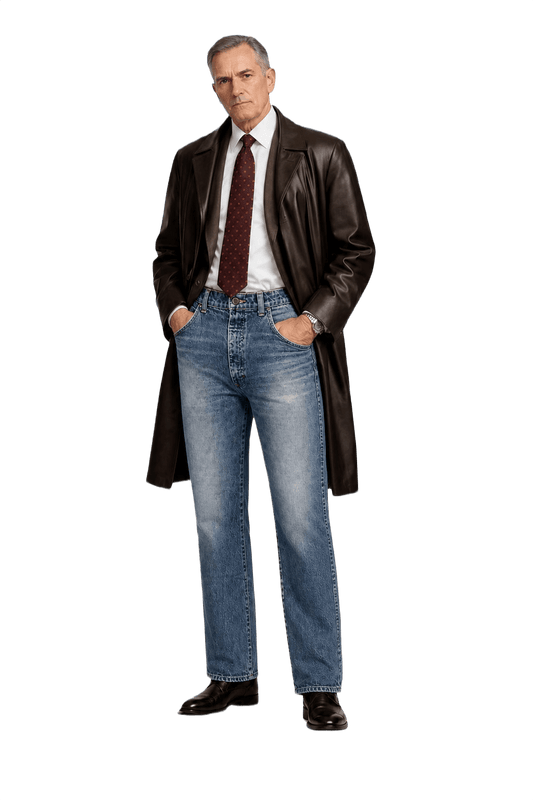 1990s Light Blue Denim Jeans - Model