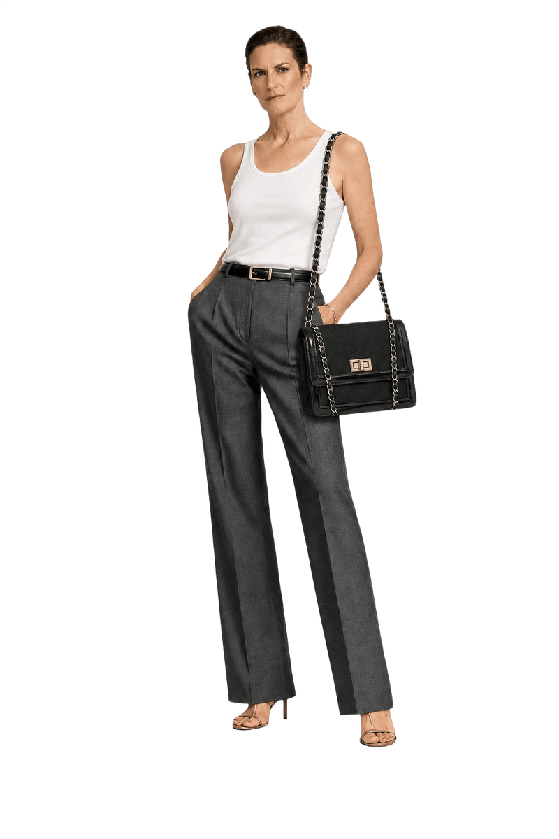 [1980s] Black Leather Bag - Model