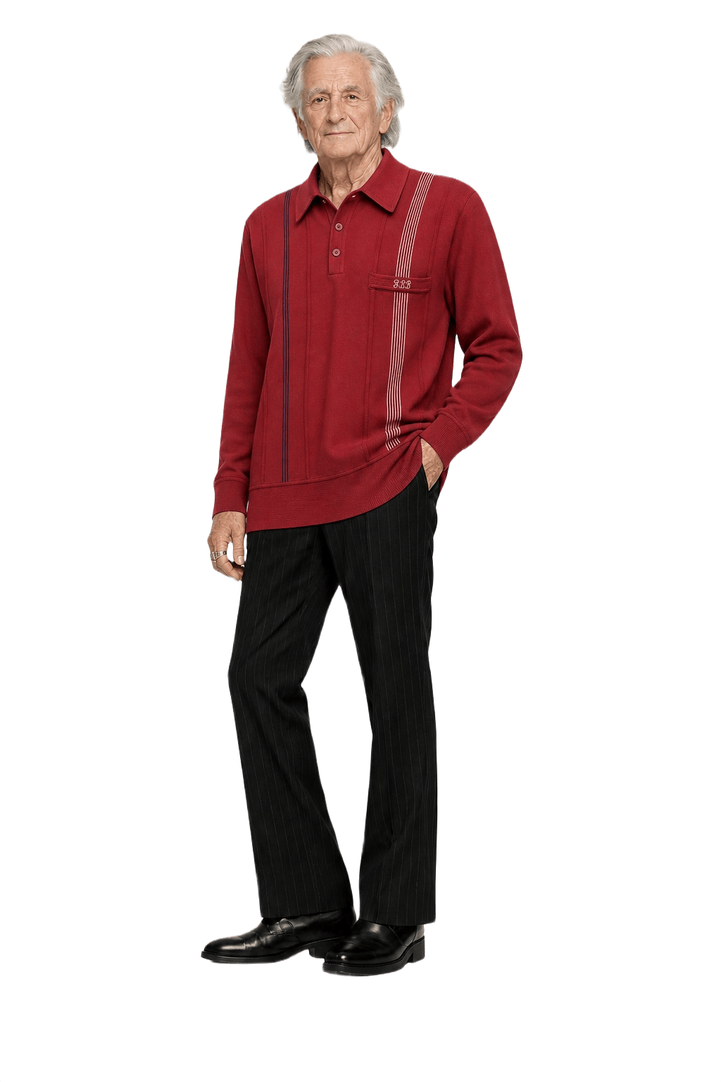 1970s Red Cotton Sweater - Model