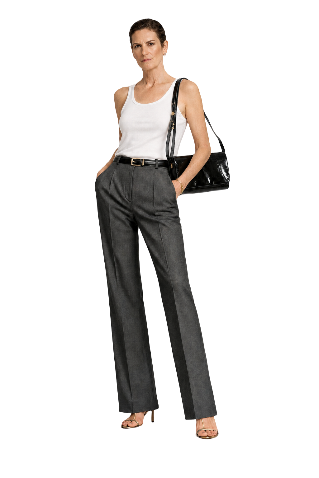1990s Black Leather Bag - Model