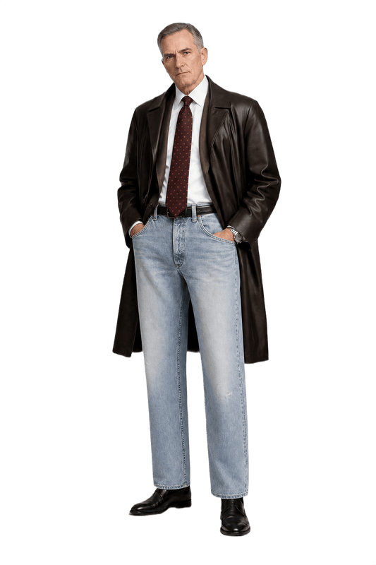 1990s Light Blue Denim Jeans - Model