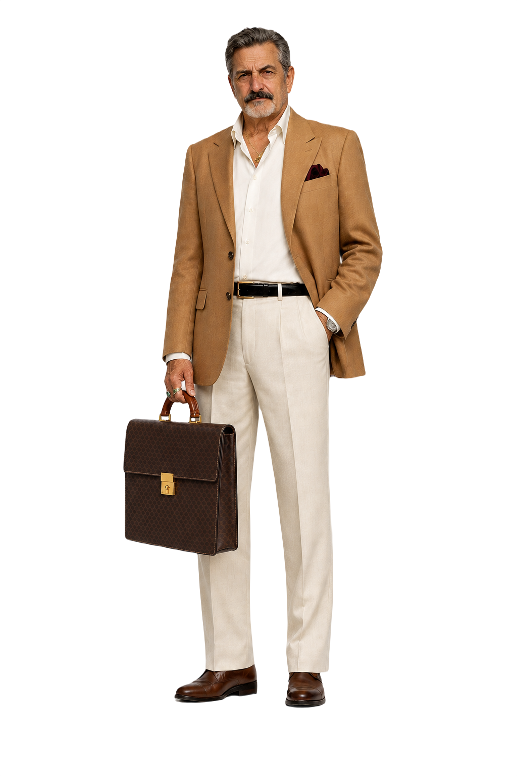 1980s Dark Brown Leather Bag - Model