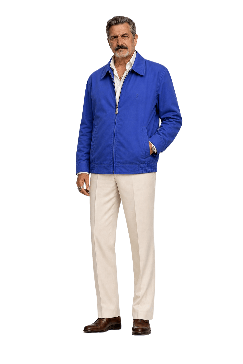 1980s Purple Cotton Jacket - Model