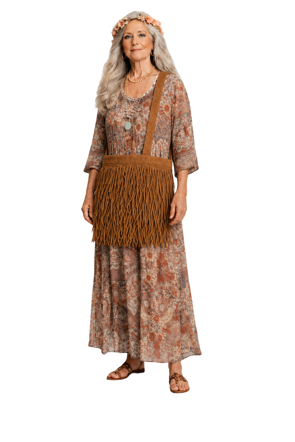 1970s Tan Suede Bag - Model