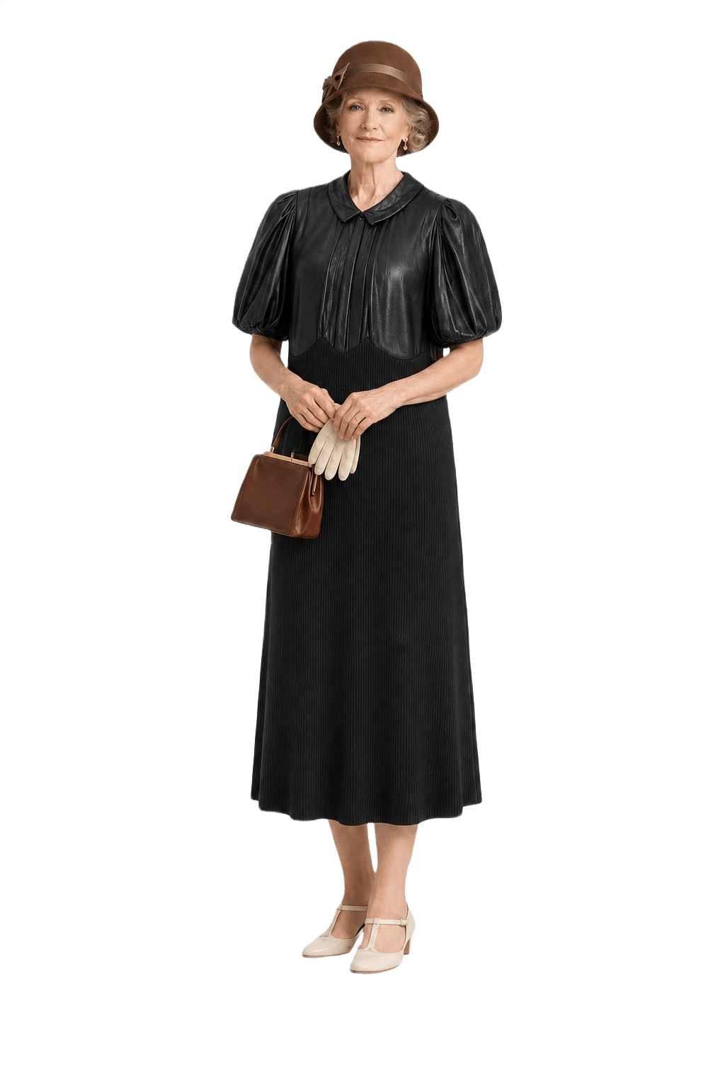 Unknown Black Silk Wool Dress - Model