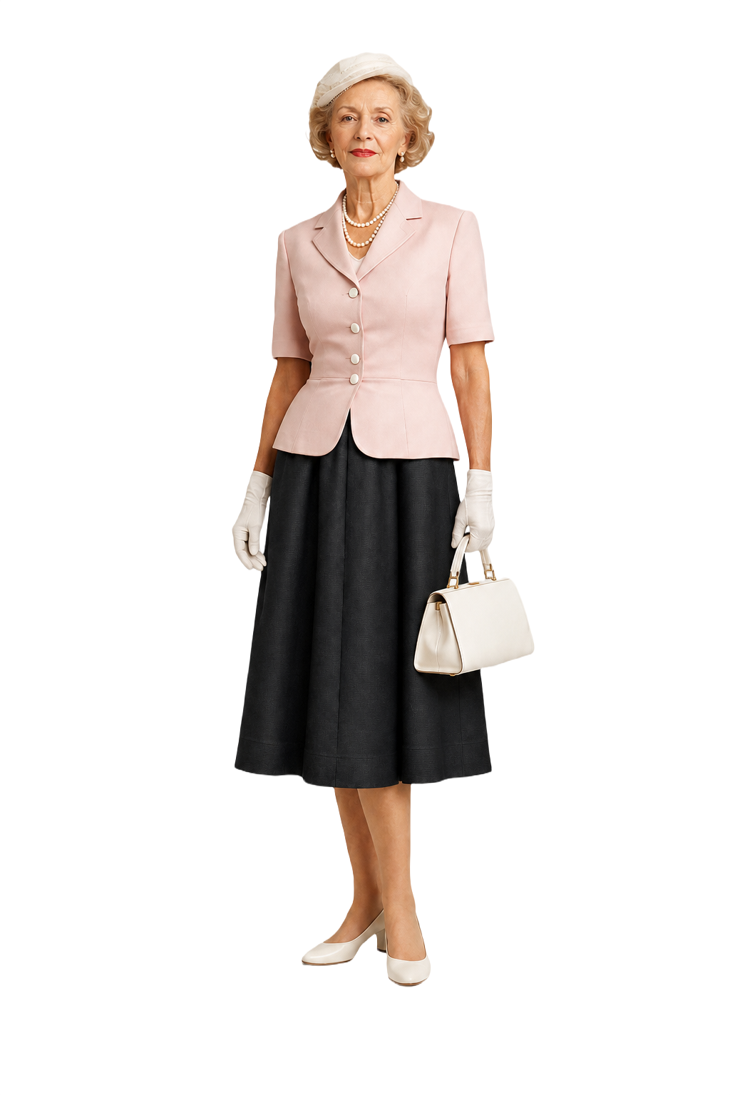 1950s Black Skirt - Model