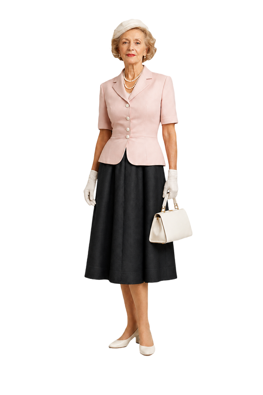 1950s Black Skirt - Model