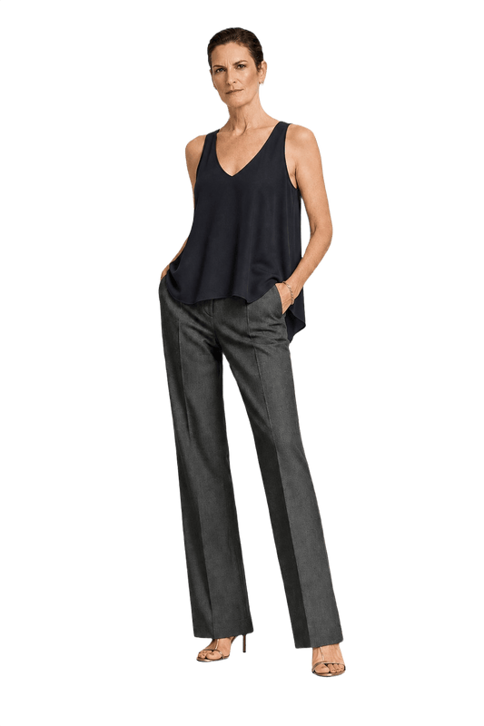 1990s Black Cotton Tank Top - Model
