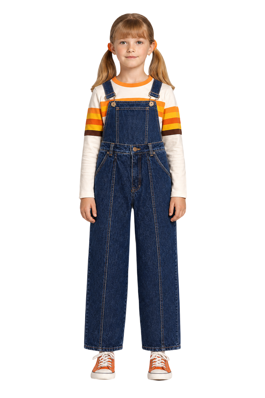 1970s Dark Blue Denim Jeans - Model