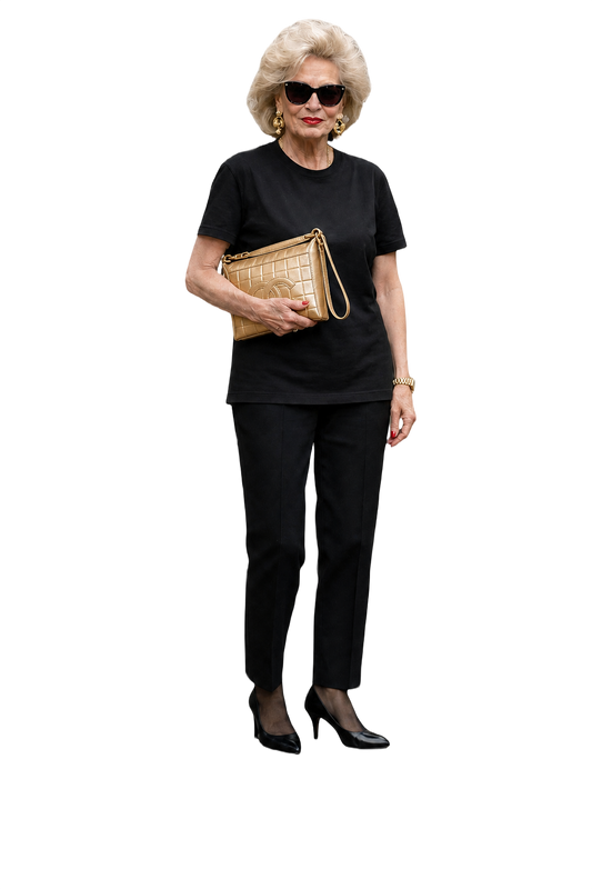 1980s Champagne Gold Leather Bag - Model