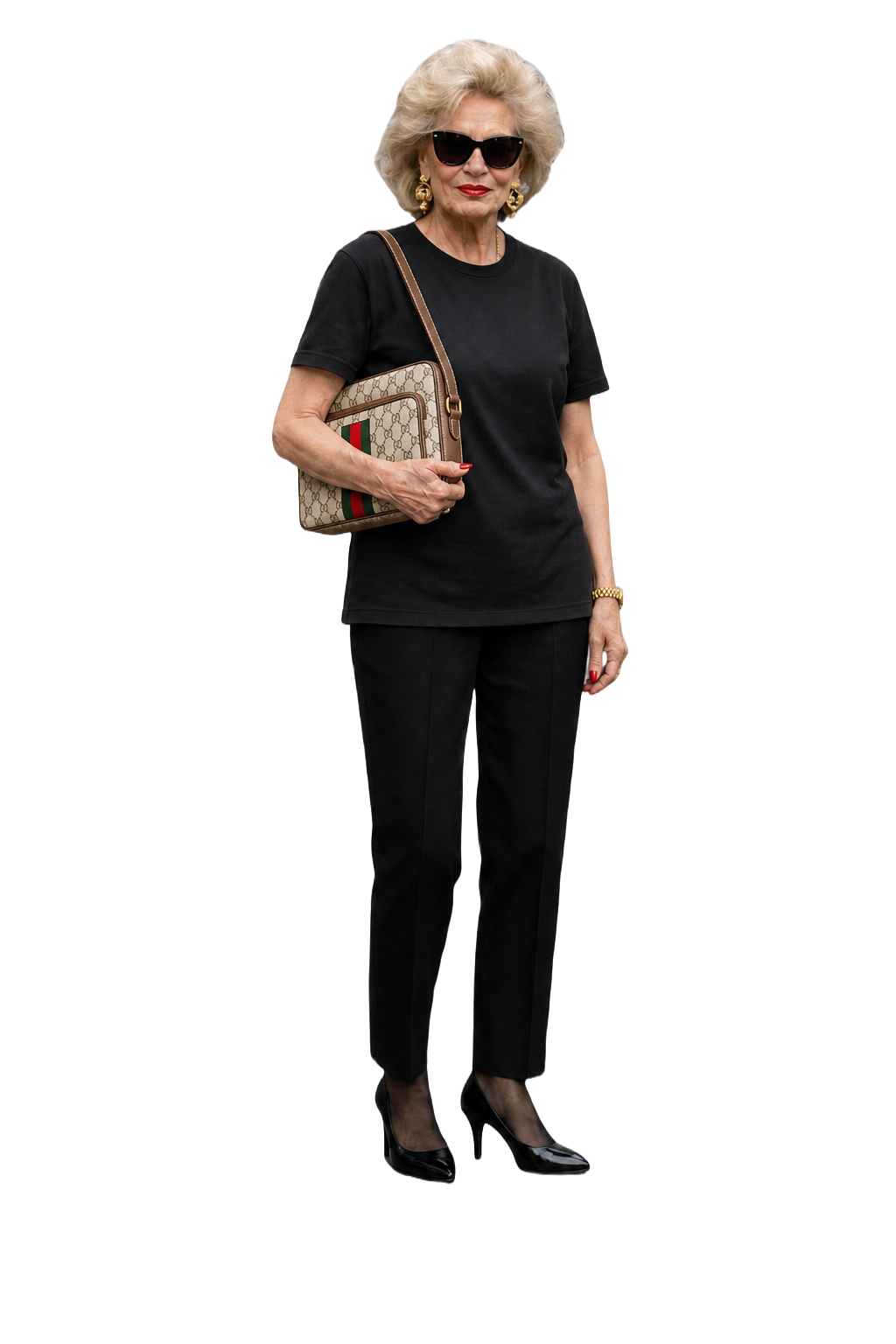 Unknown Beige Canvas Bag - Model