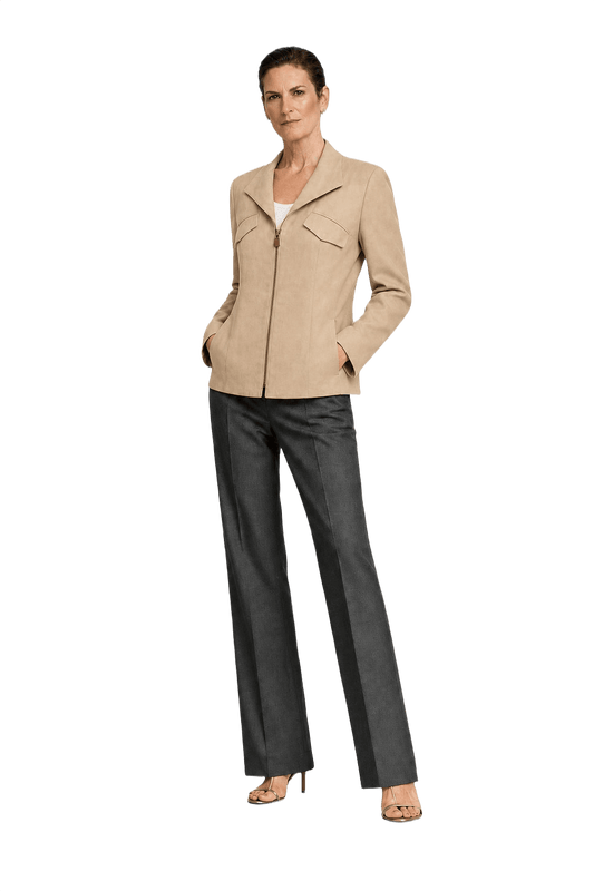 1990s Khaki Cotton Jacket - Model