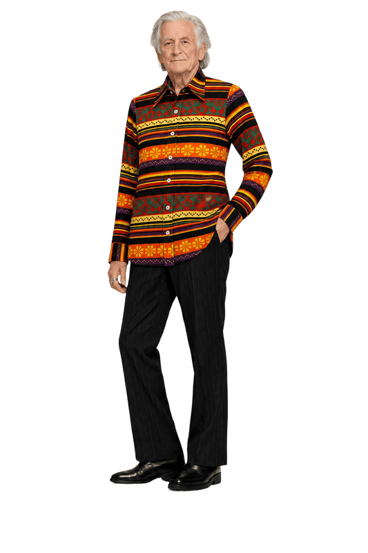 1970s Multi-Color Smooth Shirt - Model