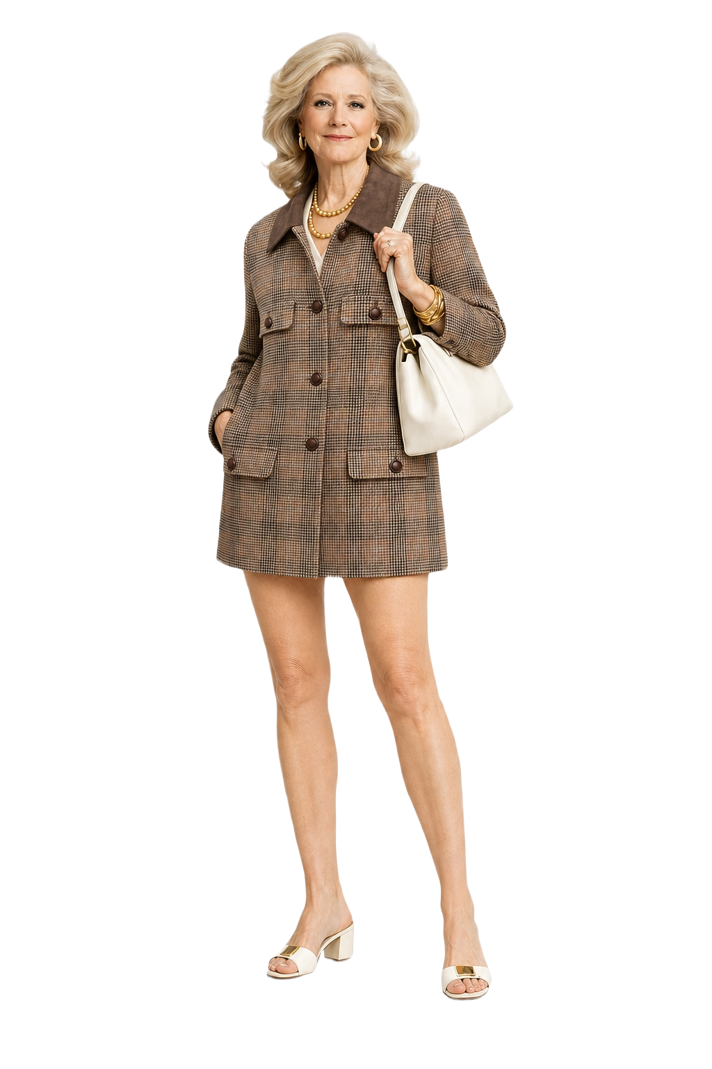 1970s Brown Wool Jacket - Model