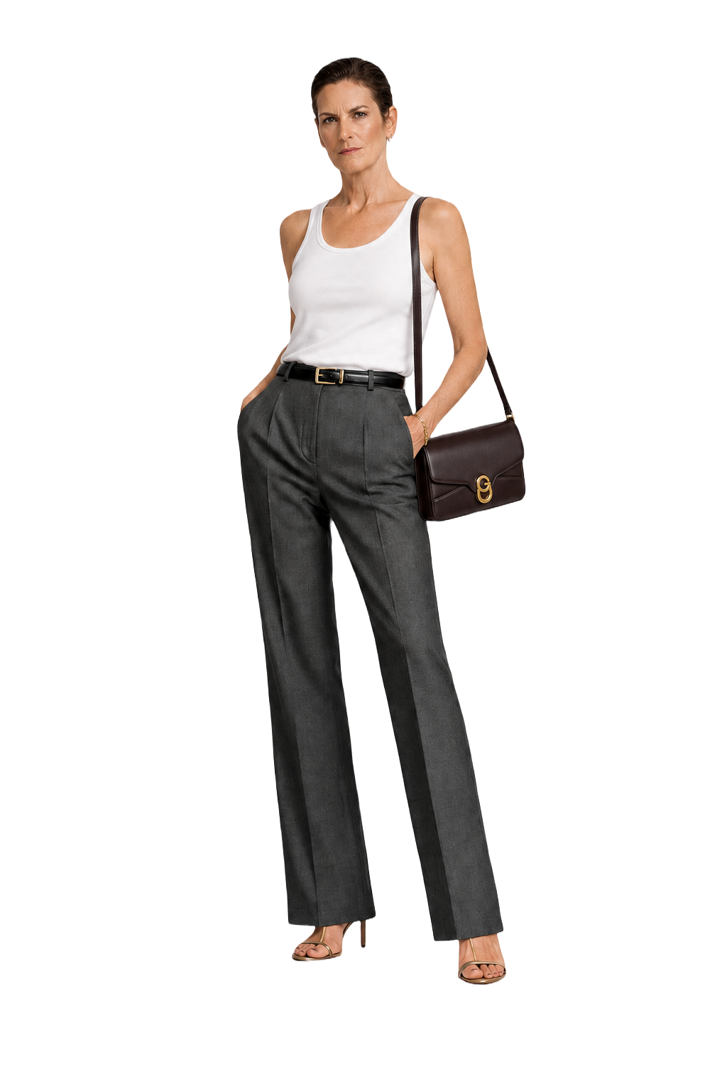 1990s Dark Brown Leather Bag - Model