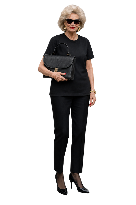1990s Black Leather Bag - Model