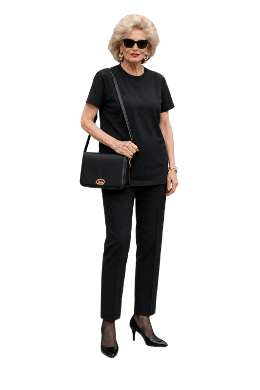 1980s Black Leather Bag - Model