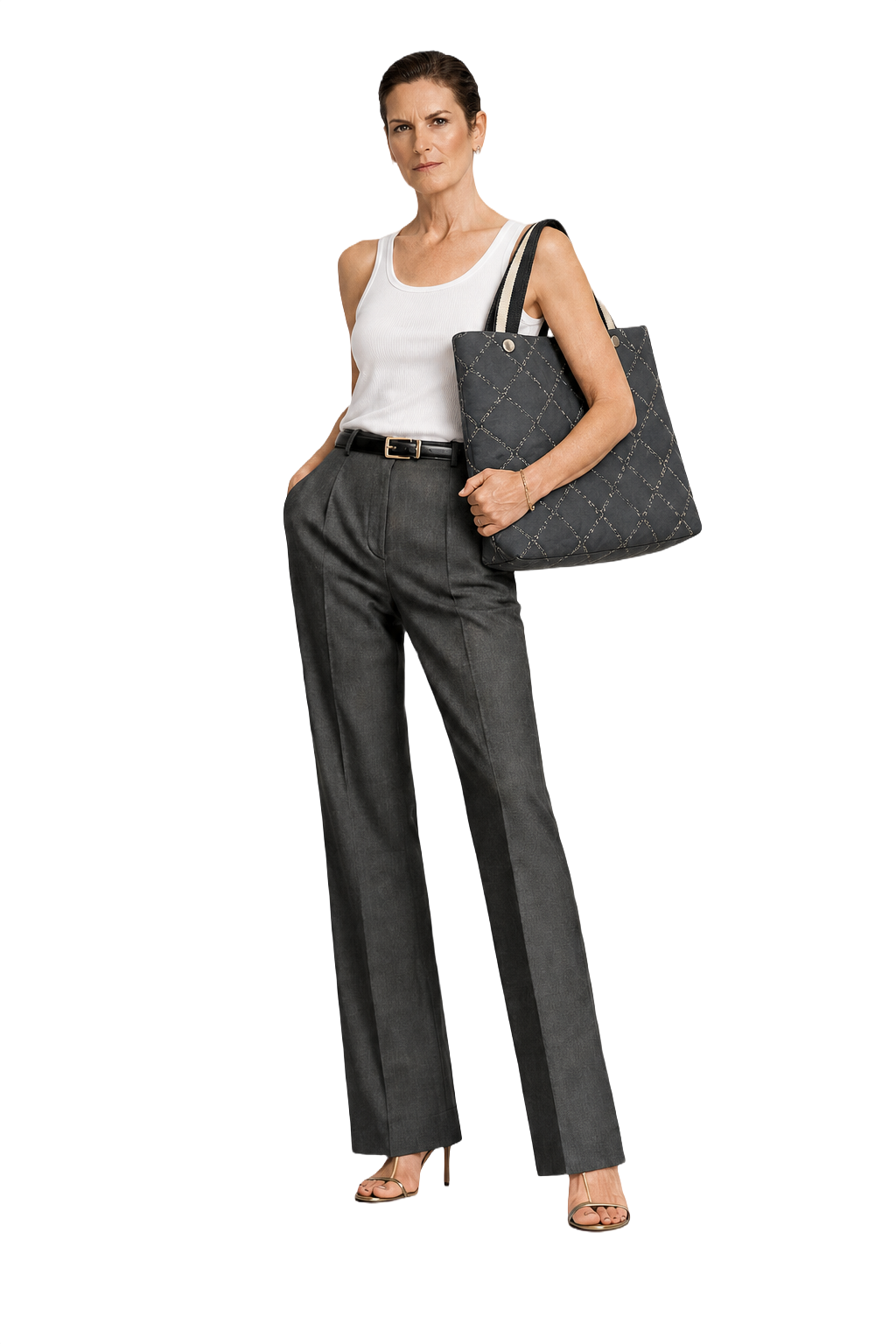 2000s Black Synthetic Bag - Model