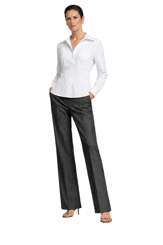 1990s White Cotton Shirt - Model