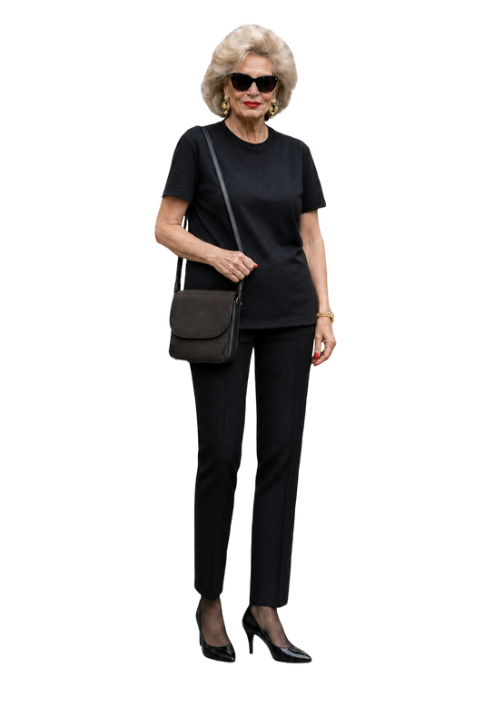 1980s Dark Brown Fabric Bag - Model