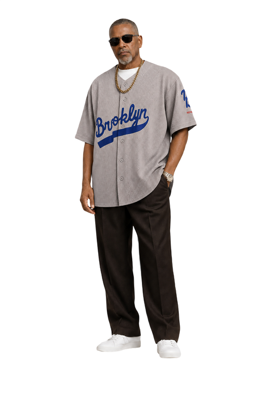 1990s Grey Polyester Shirt - Model