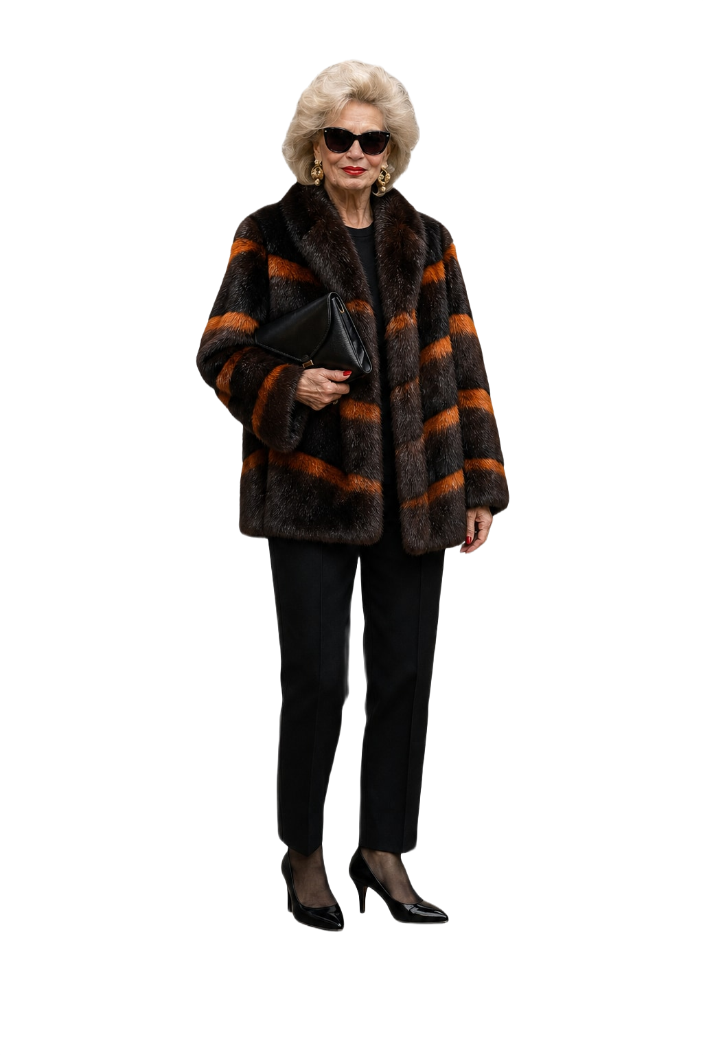 1980s Dark Brown Fur Coat - Model