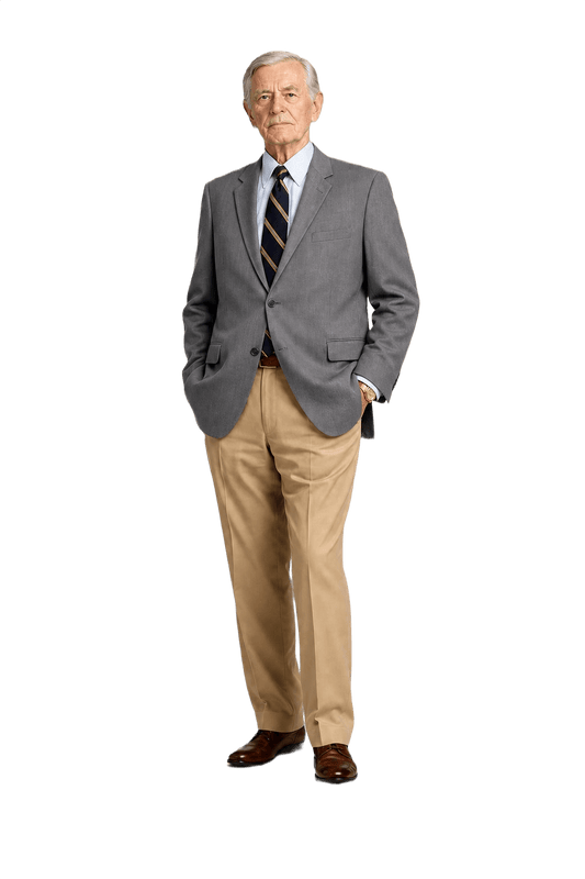 1960s Gray Wool Blend Blazer - Model