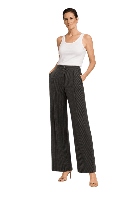 1990s Olive Green Wool Blend Trousers - Model