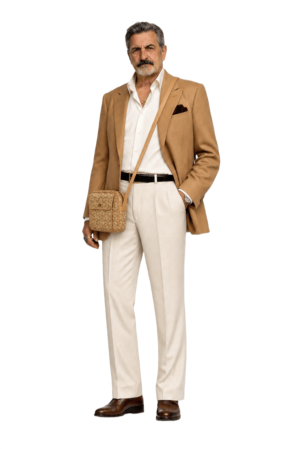 1980s Tan Leather Bag - Model