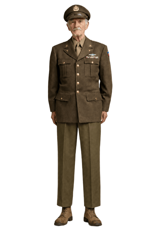Unknown Olive Green Wool Trousers - Model