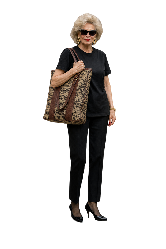 1980s Brown Canvas Bag - Model