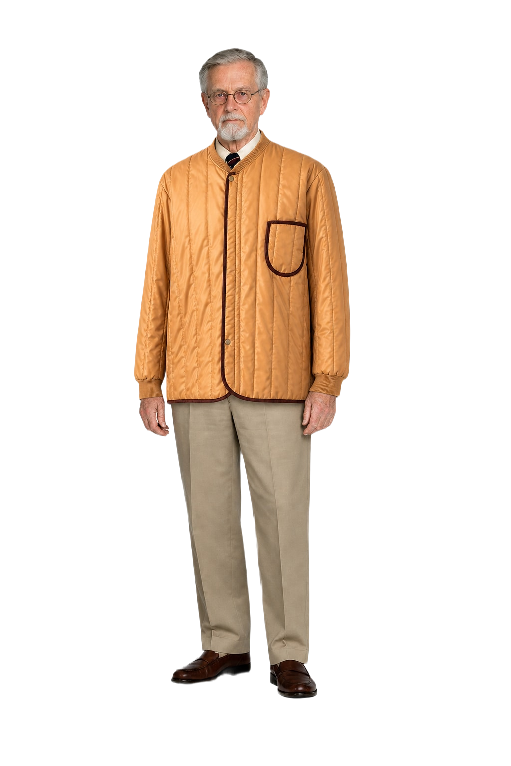 1950s Mustard Yellow Cotton Blend Jacket - Model