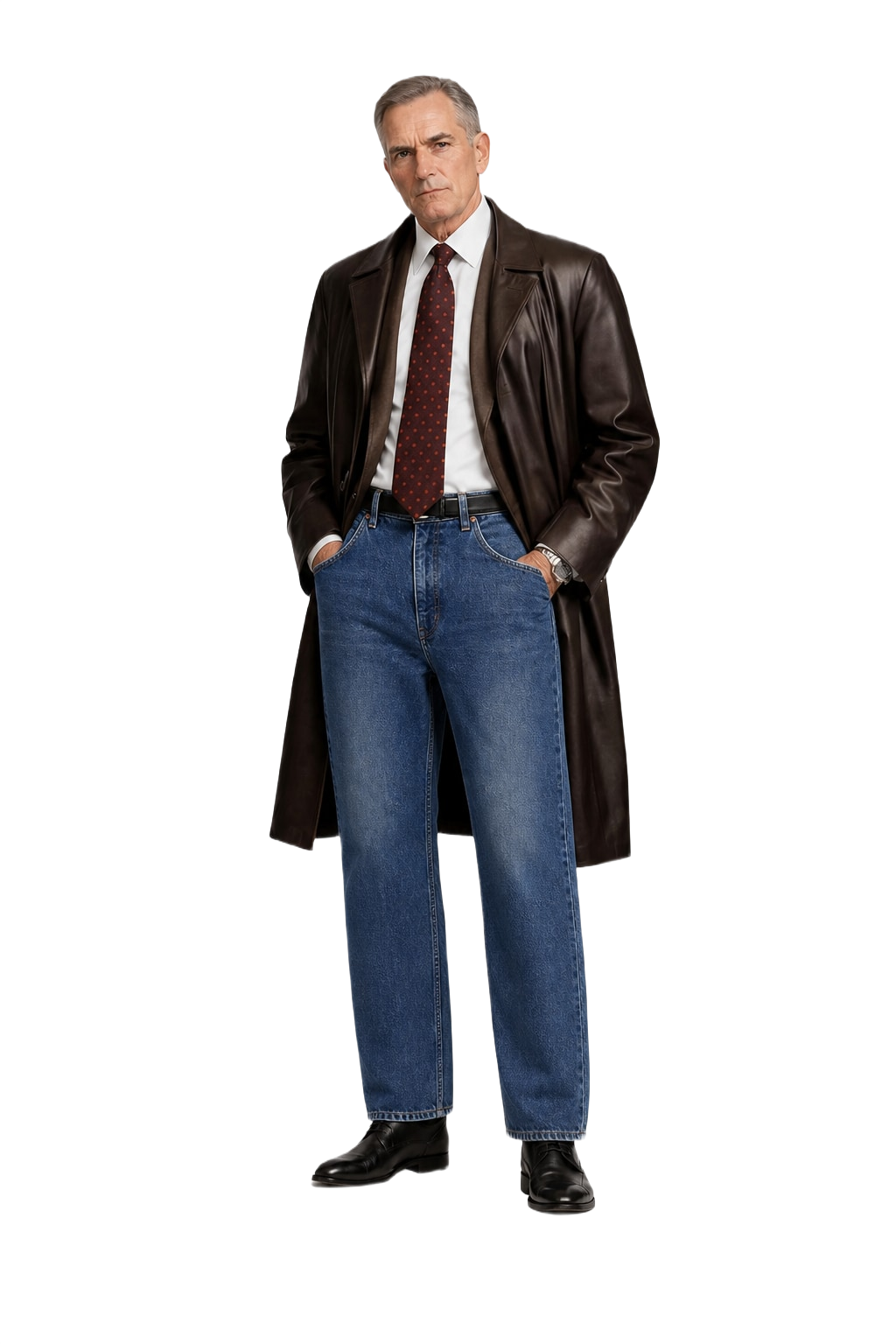 1990s Blue Denim Jeans - Model