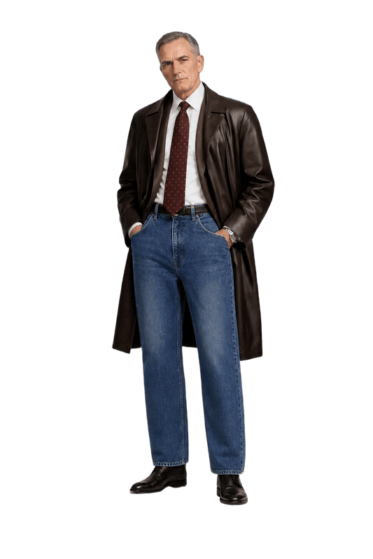 1990s Blue Denim Jeans - Model