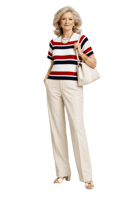 1970s White Cotton Blend T-Shirt - Model