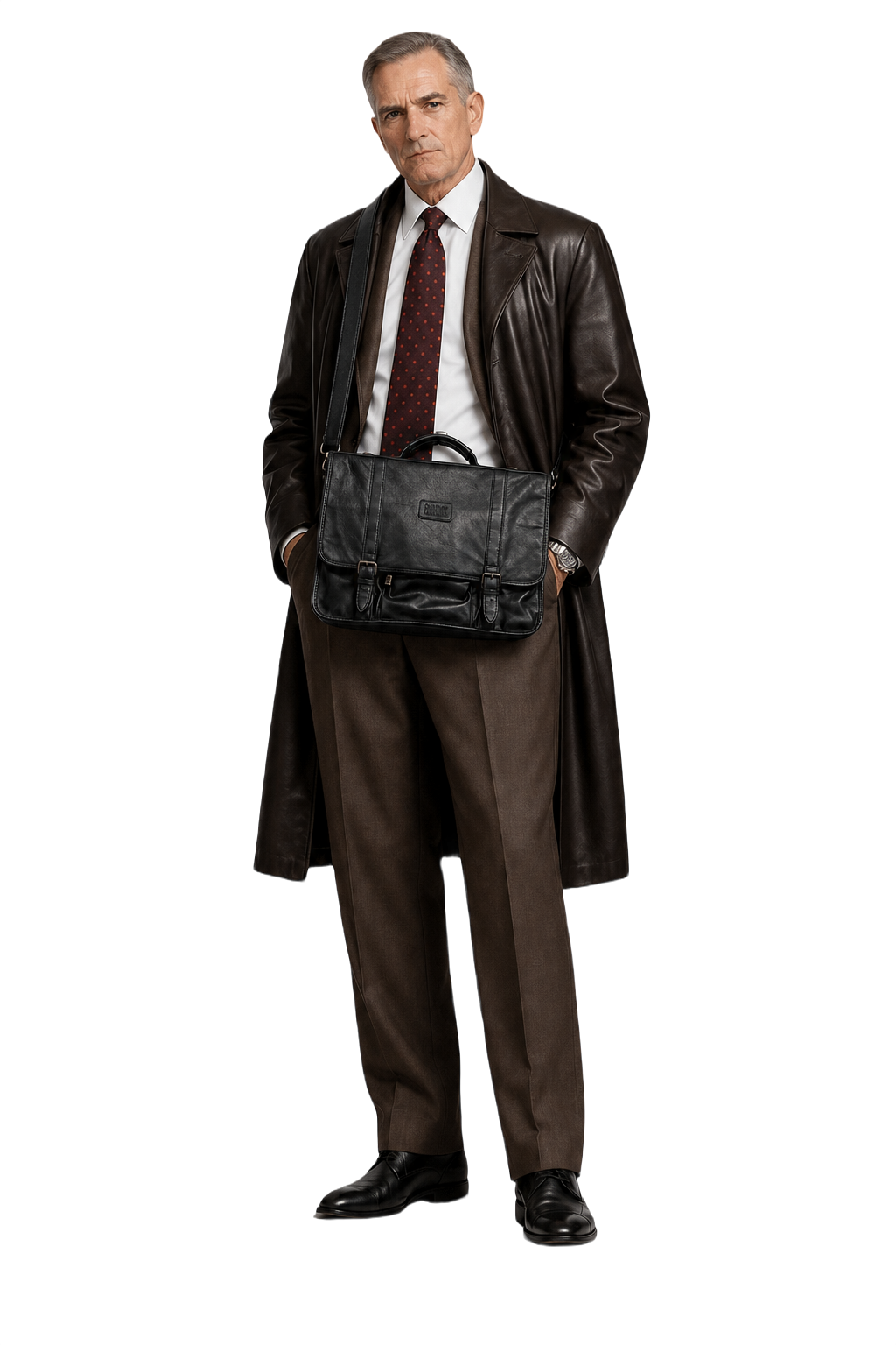 1990s Black Leather Bag - Model