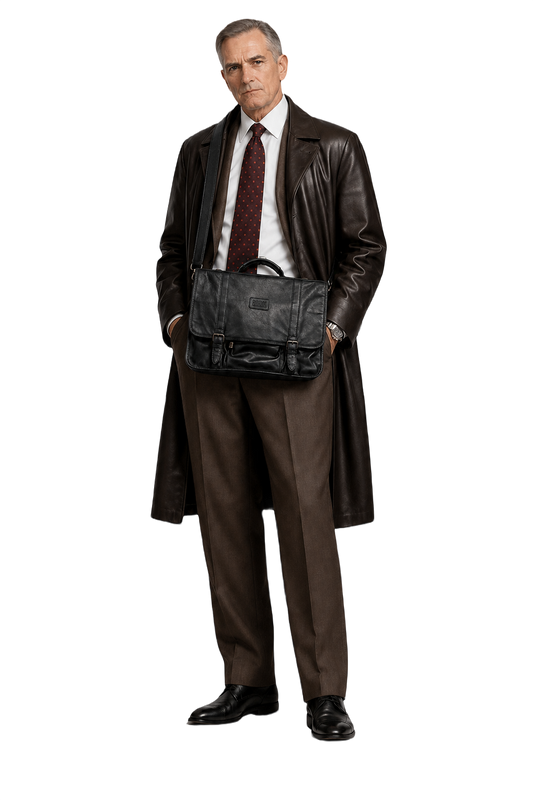1990s Black Leather Bag - Model
