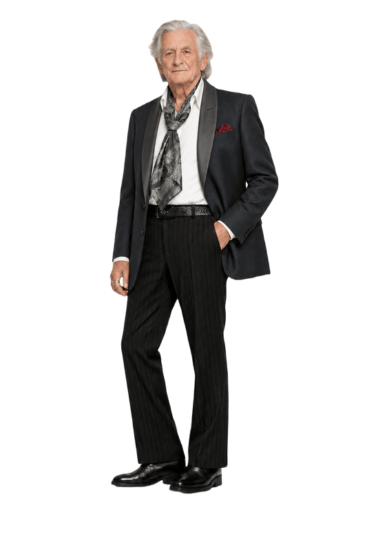 1970s Black Wool Blazer - Model
