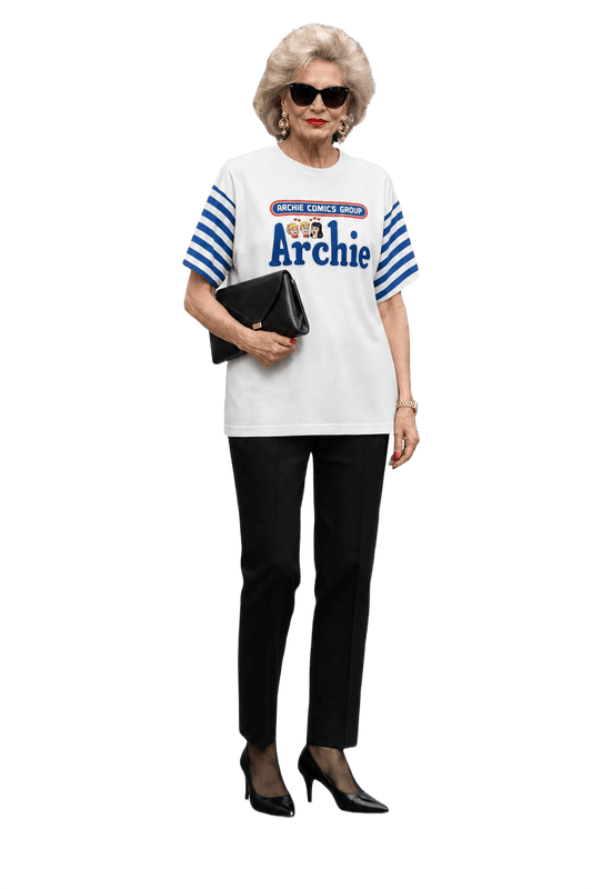 1990s White Cotton T-shirt - Model