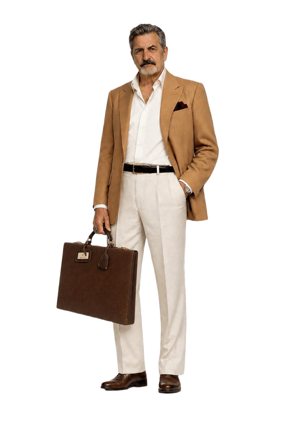 1980s Brown Leather Bag - Model