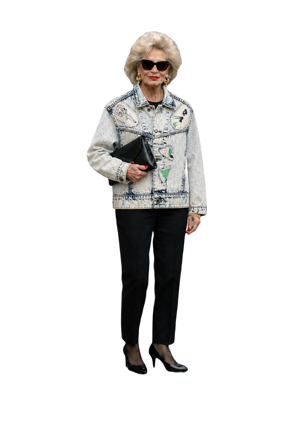 1990s Light Denim Denim Jacket - Model
