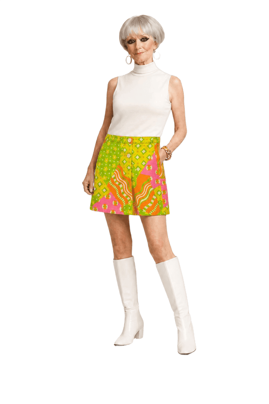 1960s Pink Cotton Shorts - Model