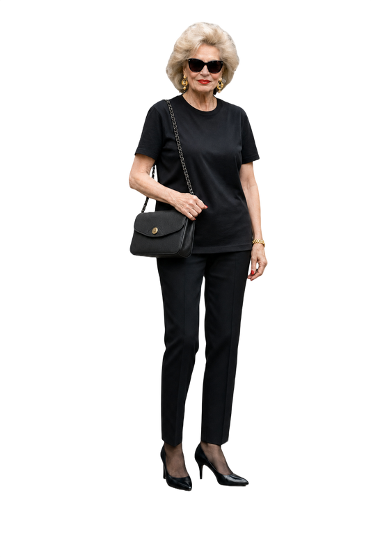 1980s Black Leather Bag - Model