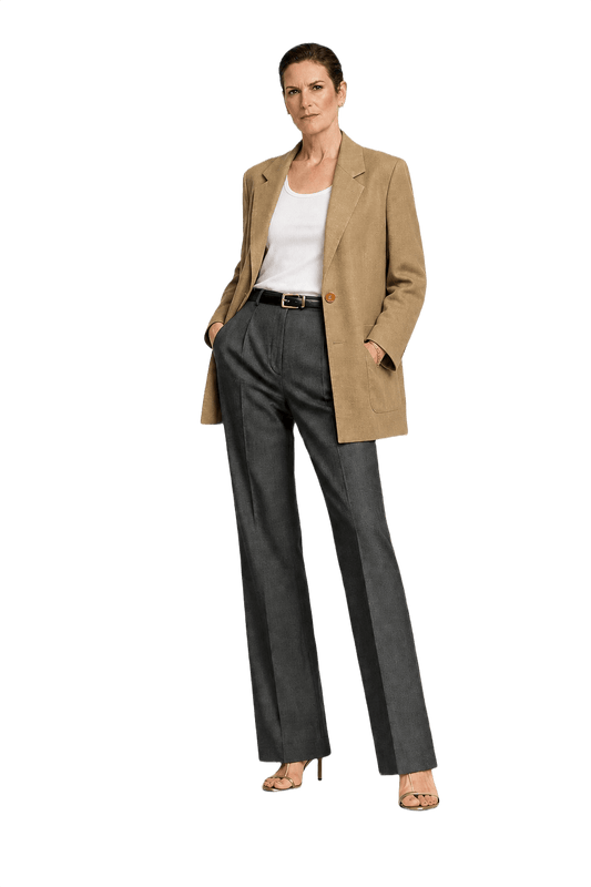 1990s Camel Wool Blend Blazer - Model