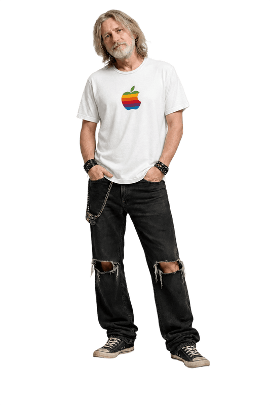 1990s White Cotton T-Shirt - Model