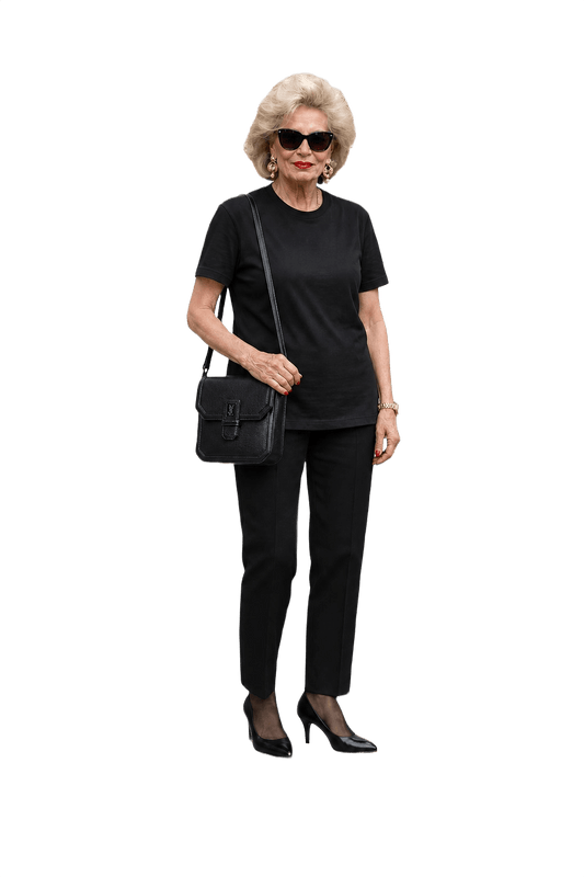 1980s Black Leather Bag - Model