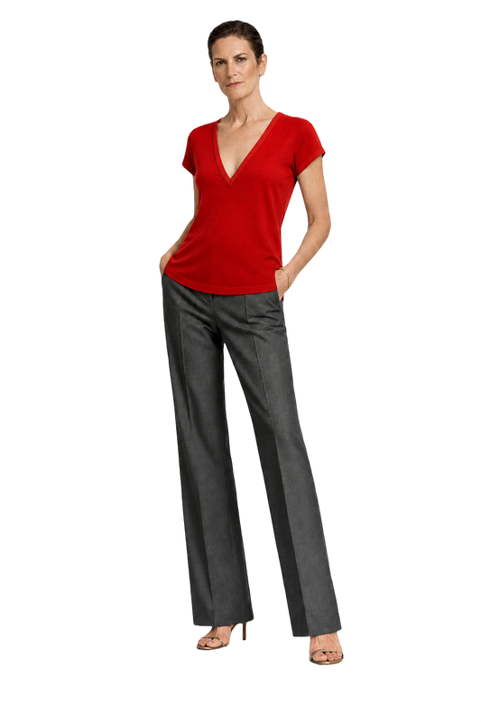 1990s Red Cotton T-shirt - Model