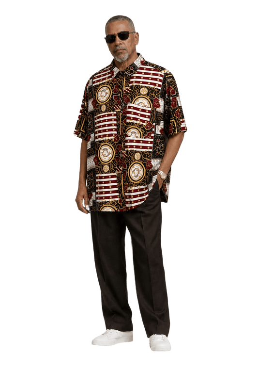 1990s Black Cotton Shirt - Model